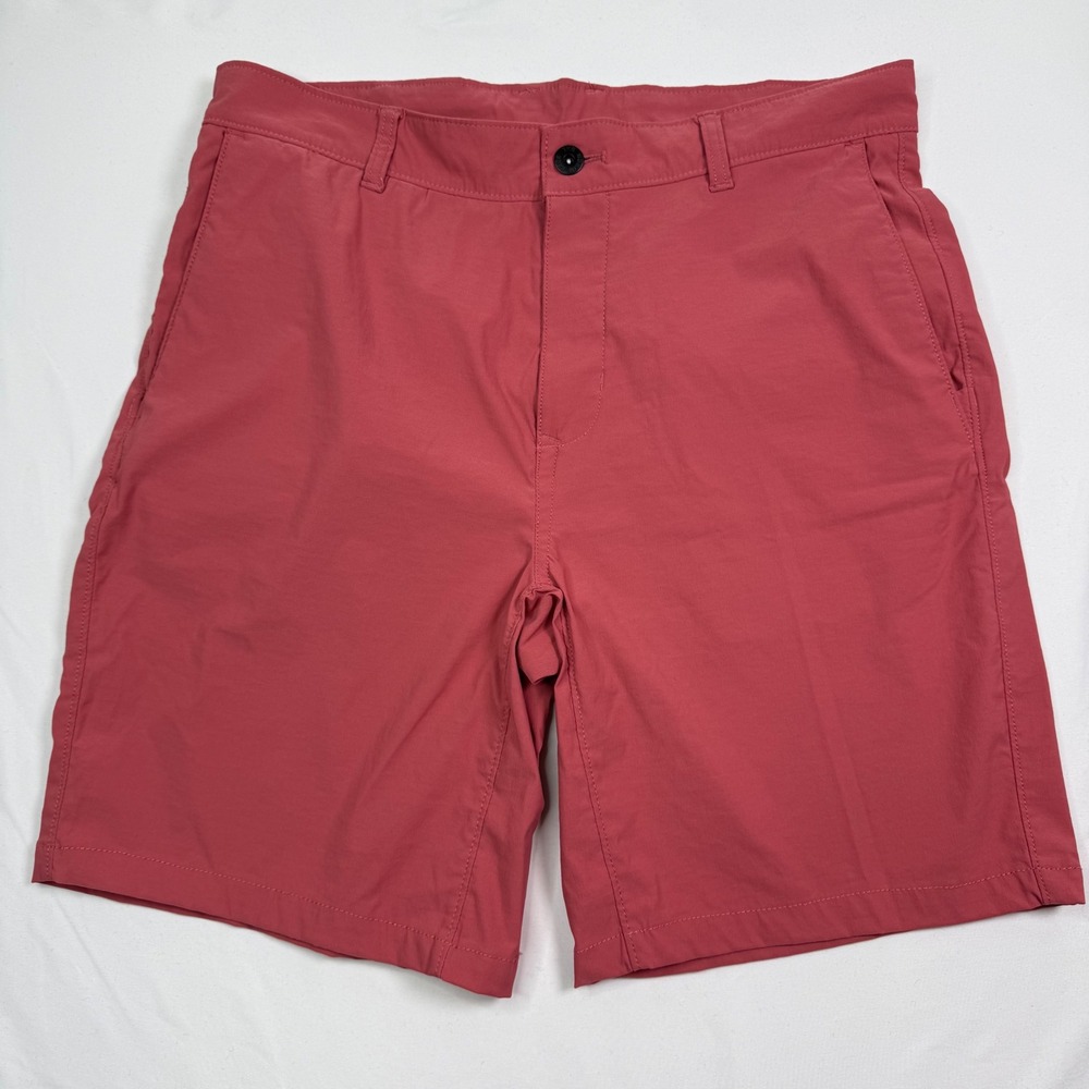 The North Face Mens Paramount Horizon Shorts 34 Coral Pink NF0A5J9A Hiking Trail